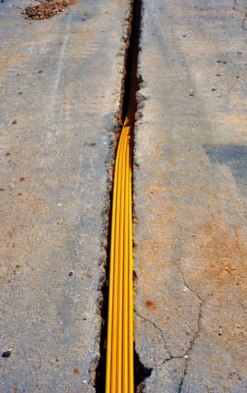 Trenched Electrical Lines