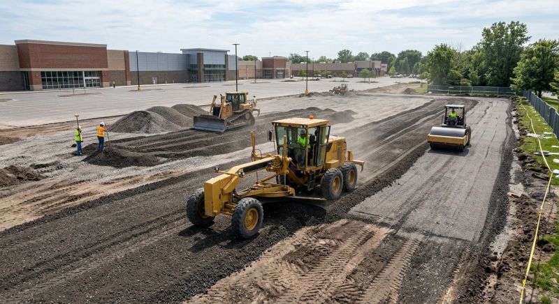 Parking Lot Excavation in Cumming, GA